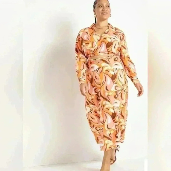 Eloquii Tie Waist Slip Skirt size 16 - Picture 2 of 3